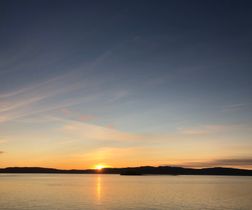 Sunset at 11pm in Trondheim