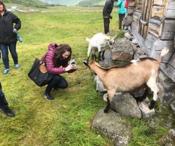 Visit to summer goat farm